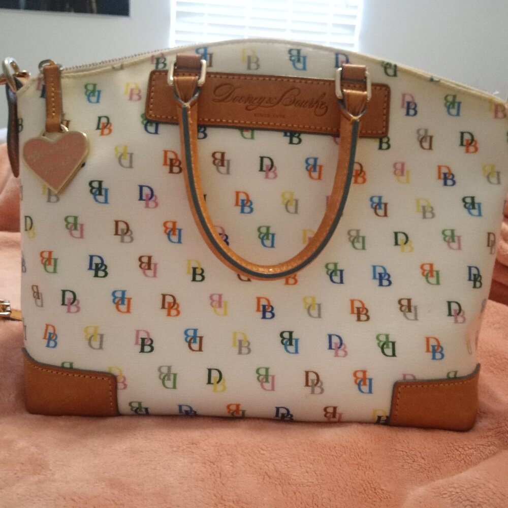Dooney Bourke Florentine Vaccetta Monogram Satchel